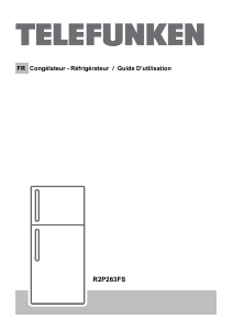 Mode d’emploi Telefunken R2P263FS Réfrigérateur combiné