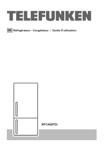 Mode d’emploi Telefunken NFC462FDI Réfrigérateur combiné