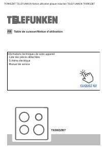 Mode d’emploi Telefunken TK99I5ZBT Table de cuisson