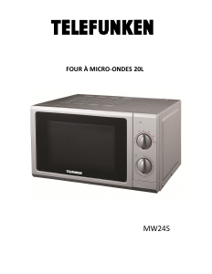 Mode d’emploi Telefunken MW24S Micro-onde