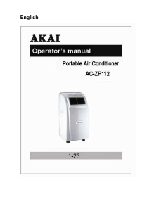 Manual Akai AC-ZP112 Air Conditioner