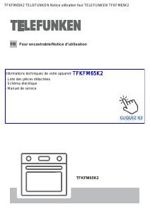 Mode d’emploi Telefunken TFKFM65K2 Four
