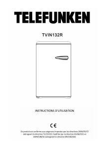 Mode d’emploi Telefunken TVIN132R Réfrigérateur