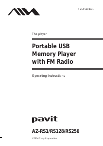 Manual Aiwa AZ-RS128 Pavit Mp3 Player