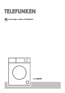 Mode d’emploi Telefunken LL1208DW Lave-linge
