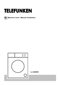 Mode d’emploi Telefunken LL1409DW Lave-linge
