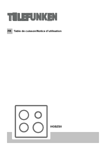 Mode d’emploi Telefunken IH3BZSII Table de cuisson