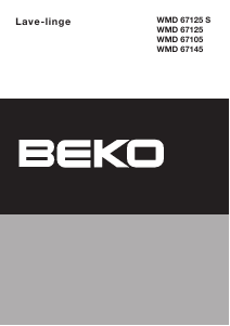 Mode d’emploi BEKO WMD 67125 S Lave-linge