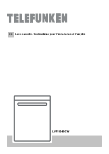Mode d’emploi Telefunken LVFI1049EW Lave-vaisselle