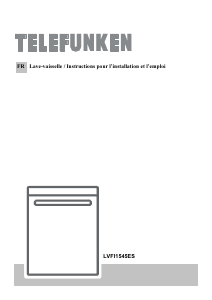 Mode d’emploi Telefunken LVFI1545ES Lave-vaisselle