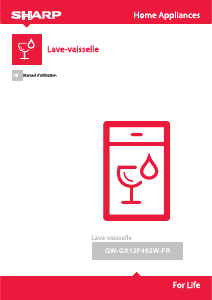 Mode d’emploi Sharp QW-GX12F492W-FR Lave-vaisselle