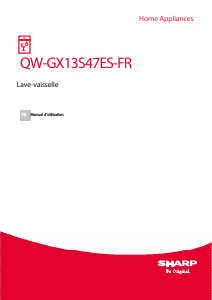 Mode d’emploi Sharp QW-GX13S47ES-FR Lave-vaisselle