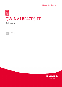 Handleiding Sharp QW-NA1BF47ES-FR Vaatwasser