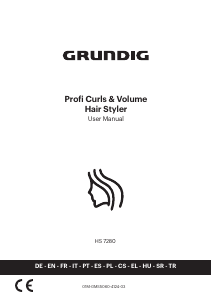 Manuale Grundig HS 7280 Modellatore per capelli