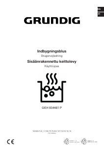 Brugsanvisning Grundig GIEH 834481 P Kogesektion