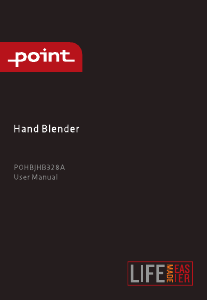 Brugsanvisning Point POHBJHB328A Stavblender