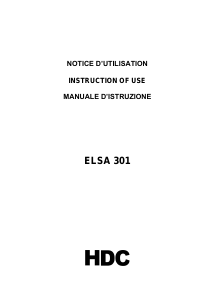 Handleiding HDC ELSA301 Kookplaat