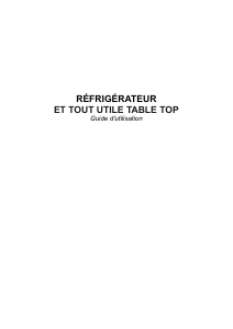 Mode d’emploi Kleo K1102A+ Réfrigérateur