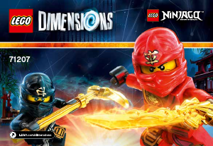 Manual Lego set 71207 Dimensions Ninjago team pack