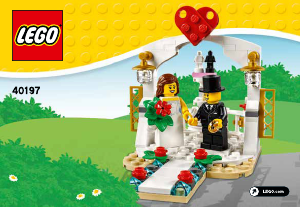 Brugsanvisning Lego set 40197 Holiday & Events Minifigursæt til bryllupsgæster 2018