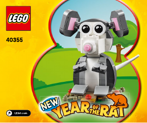 Manual Lego set 40355 Holiday & Events Year of the rat