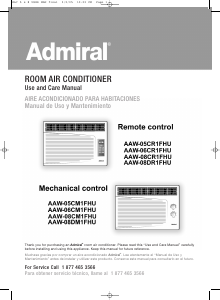 Manual Admiral AAW-08DM1FHU Air Conditioner