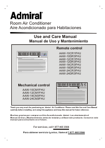 Manual Admiral AAW-10CM1FHU Air Conditioner