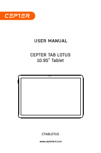 Brugsanvisning Cepter CTABLOTUS Tablet