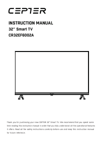 Brugsanvisning Cepter CR32EF6002A LED TV