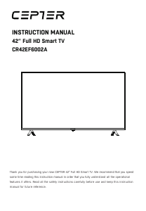 Käyttöohje Cepter CR42EF6002A LED-televisio