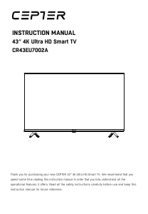 Käyttöohje Cepter CR43EU7002A LED-televisio