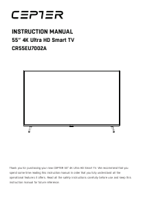 Käyttöohje Cepter CR55EU7002A LED-televisio