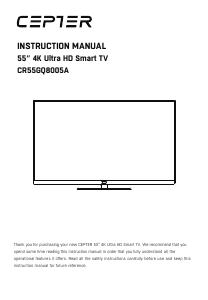 Käyttöohje Cepter CR55GQ8005A LED-televisio