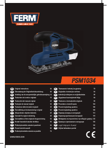 Manuale FERM PSM1034 Levigatrice orbitale