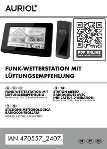 Mode d’emploi Auriol IAN 470557 Station météo