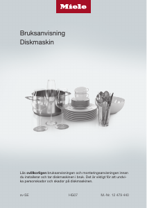 Bruksanvisning Miele G 7294 SCVi Excellence Diskmaskin