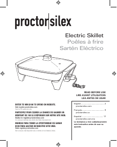 Handleiding Proctor Silex 38526MN Bakplaat