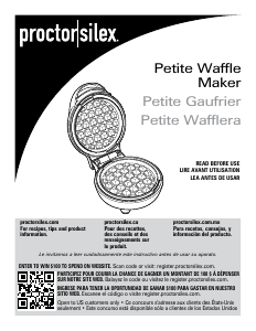 Mode d’emploi Proctor Silex 26100MN Gaufrier