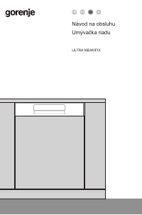 Návod Gorenje ULTRA16BIWIFIX Umývačka riadu