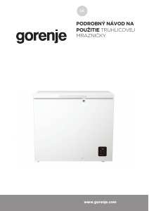 Návod Gorenje FHC22A6W5 Mraznička