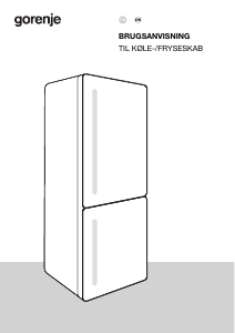 Brugsanvisning Gorenje N61DA2W Køle-fryseskab