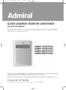 Manual Admiral AAWV-06CR1FAU Air Conditioner