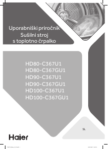 Priročnik Haier HD100-C367U1 Sušilni stroj
