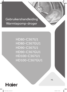 Handleiding Haier HD80-C367U1 Wasdroger