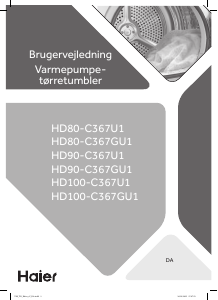 Brugsanvisning Haier HD80-C367U1 Tørretumbler