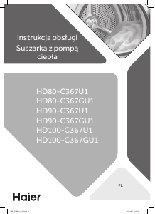Instrukcja Haier HD90-C367U1 Suszarka
