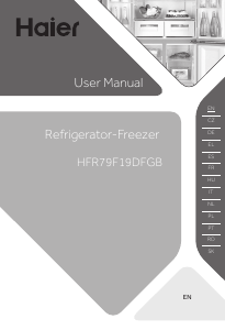 Návod Haier HFR79F19DFGB(UK) Chladnička s mrazničkou