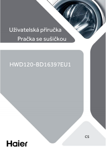 Manuál Haier HWD120-BD16397EU1 Pračka se sušičkou