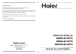 Priručnik Haier HW120-B14979 Stroj za pranje rublja