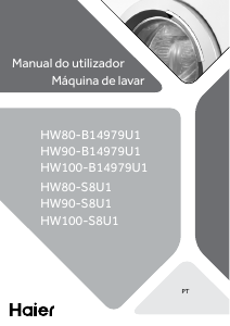 Manual Haier HW120-B14979EU1 Máquina de lavar roupa